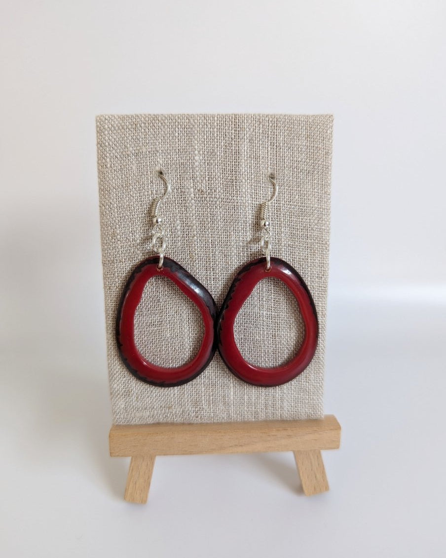 Anabel Tagua Nut Handmade Earrings - The Happy Elephant - Tagua Jewellery