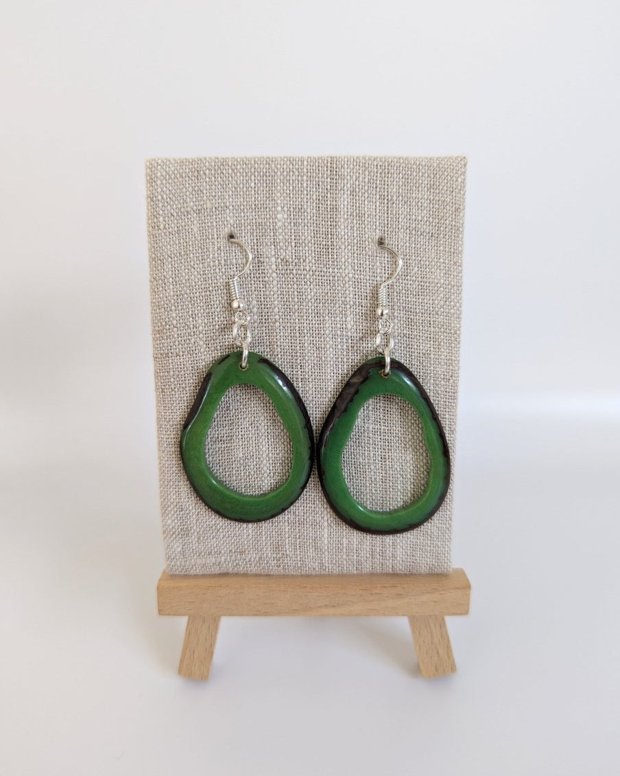 Anabel Tagua Nut Handmade Earrings - The Happy Elephant - Tagua Jewellery