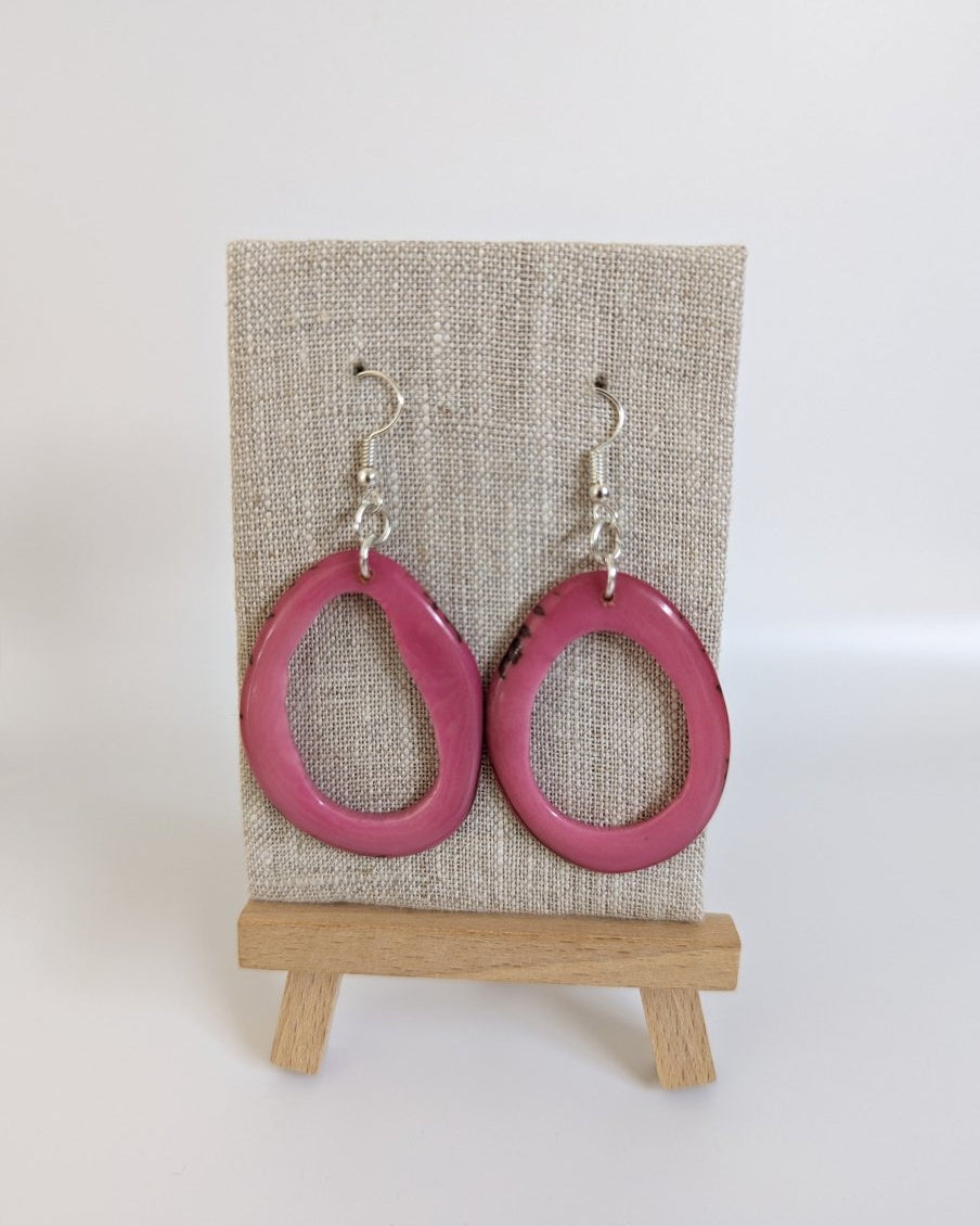 Anabel Tagua Nut Handmade Earrings - The Happy Elephant - Tagua Jewellery