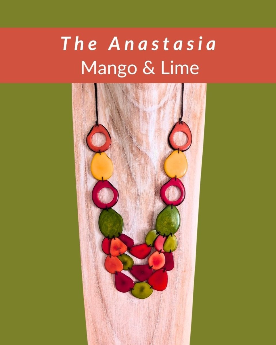 ANASTASIA — Botanical Artisan Necklace - The Happy Elephant - Tagua Jewellery