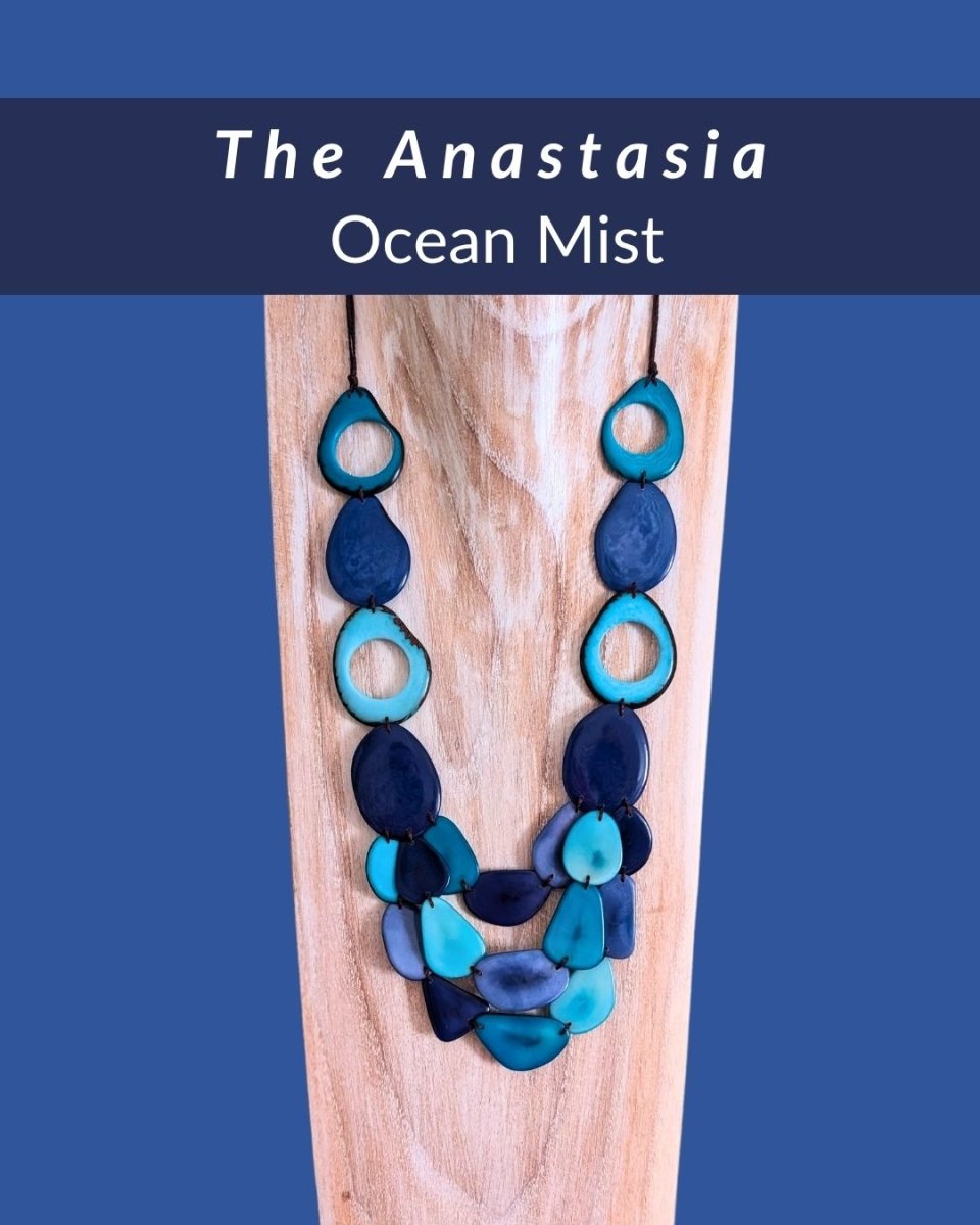ANASTASIA — Botanical Artisan Necklace - The Happy Elephant - Tagua Jewellery