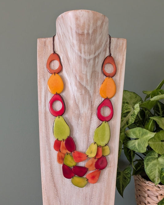 ANASTASIA — Handmade Tagua Statement Necklace - The Happy Elephant - Tagua Jewellery