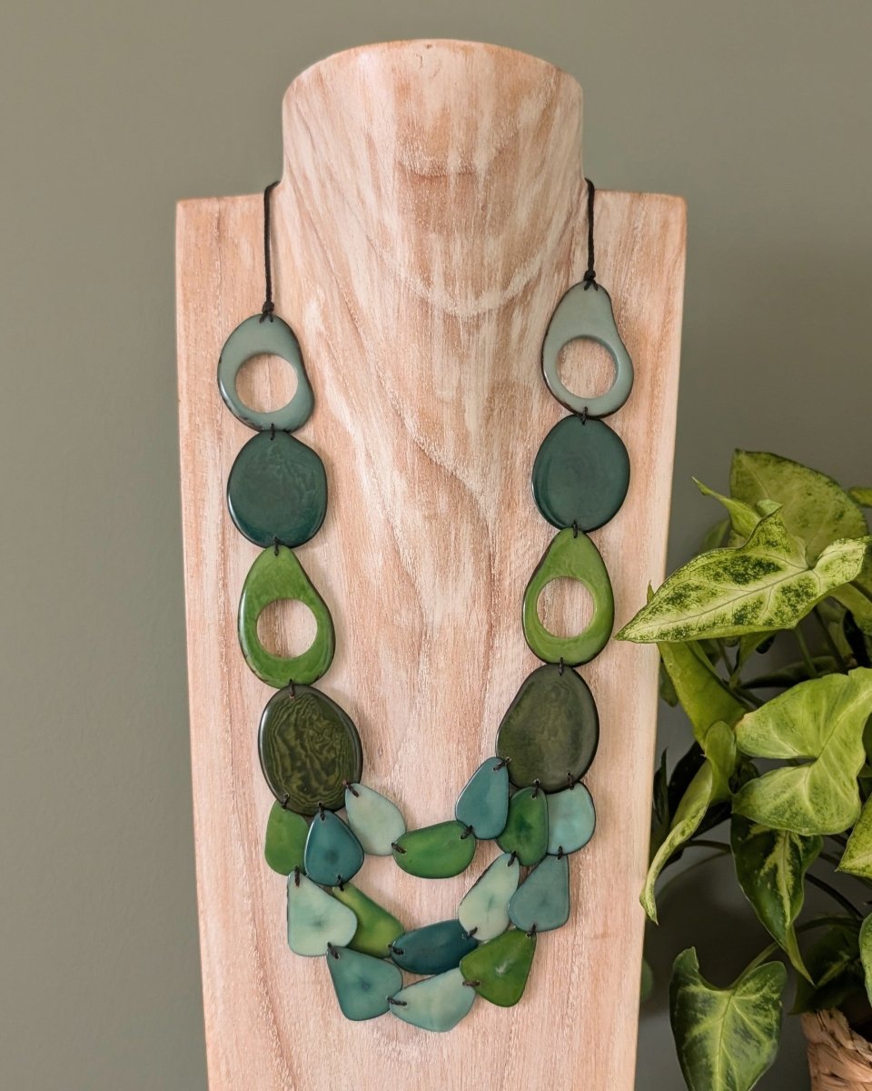 ANASTASIA — Handmade Tagua Statement Necklace - The Happy Elephant - Tagua Jewellery