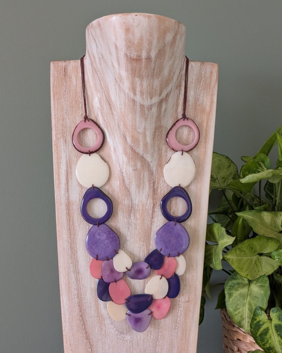 ANASTASIA — Handmade Tagua Statement Necklace - The Happy Elephant - Tagua Jewellery