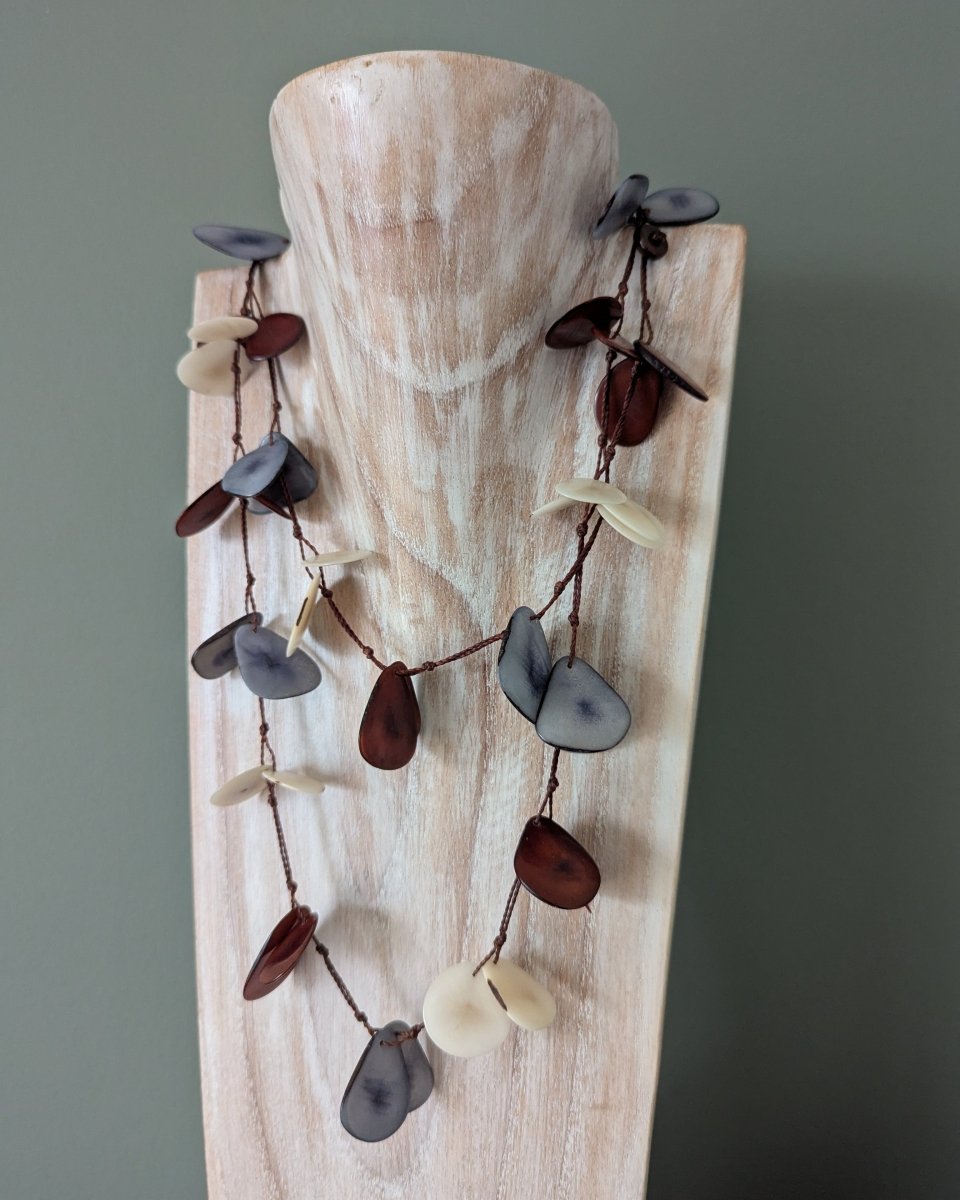 ANDEAN BUTTERFLY — Handmade Tagua Statement Necklace - The Happy Elephant - Tagua Jewellery