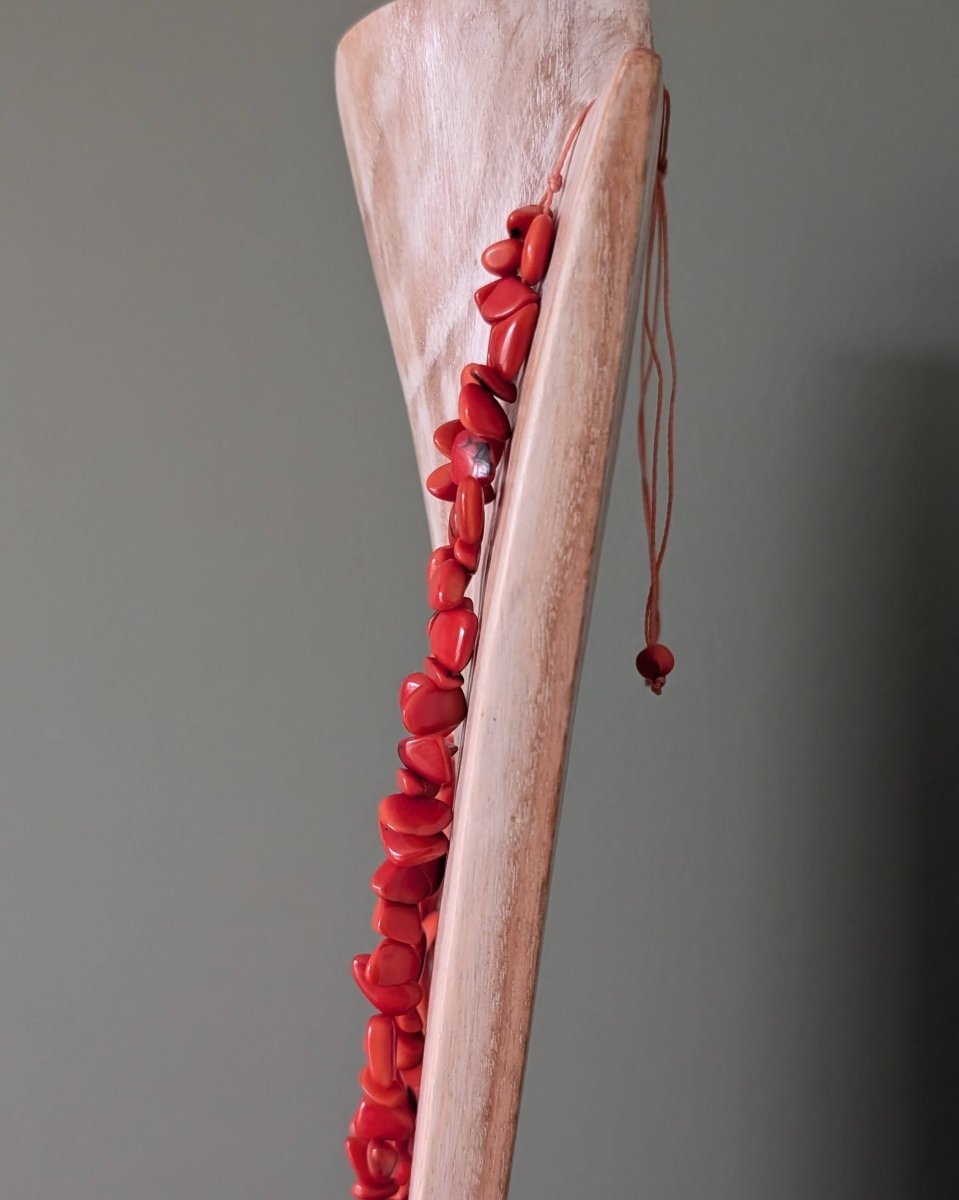 ANDEAN PETAL — Handmade Tagua Statement Necklace — 'Only One' - The Happy Elephant - Tagua Jewellery