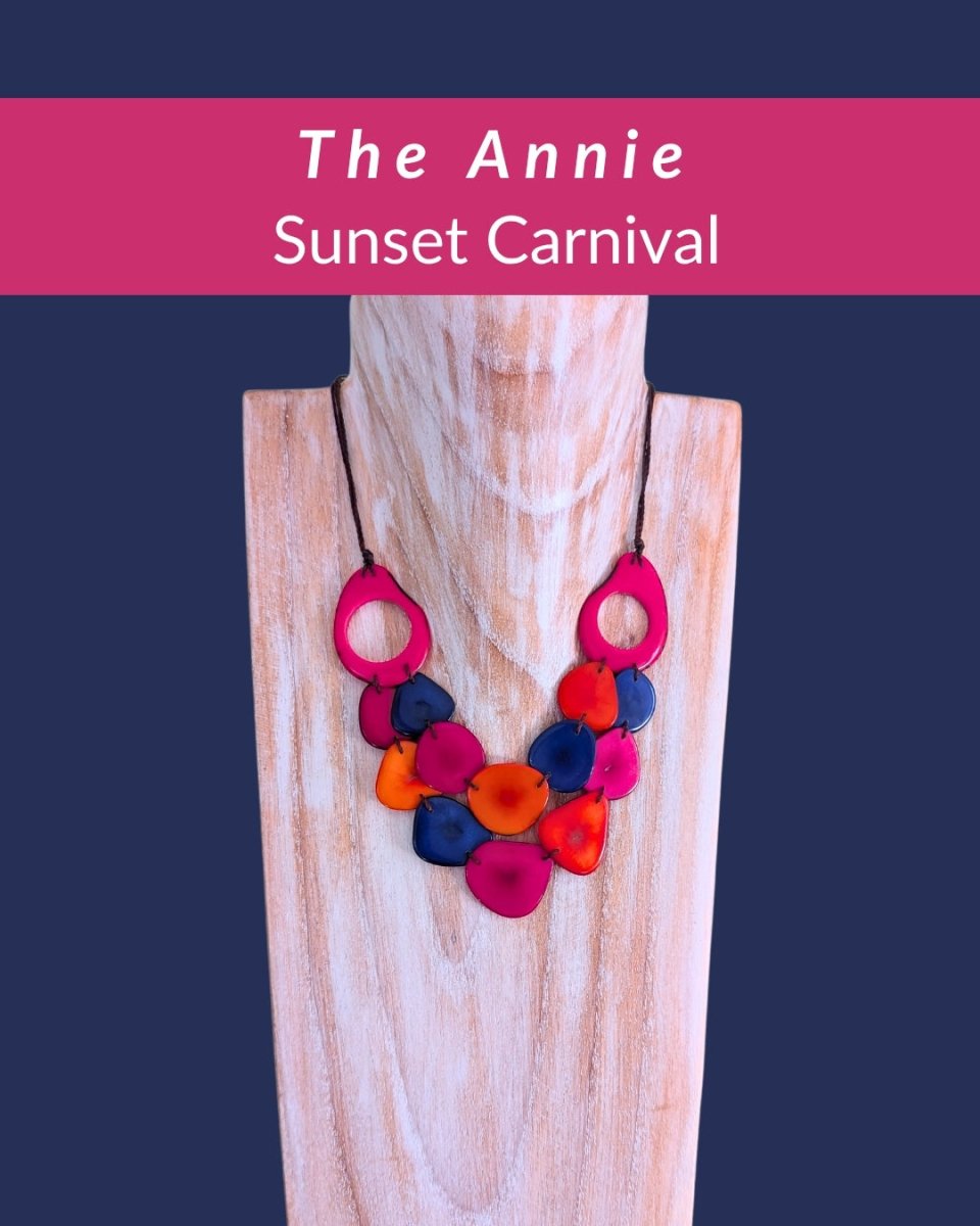 ANNIE — Botanical Artisan Necklace - The Happy Elephant - Tagua Jewellery