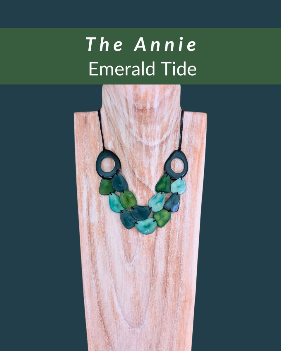 ANNIE — Botanical Artisan Necklace - The Happy Elephant - Tagua Jewellery