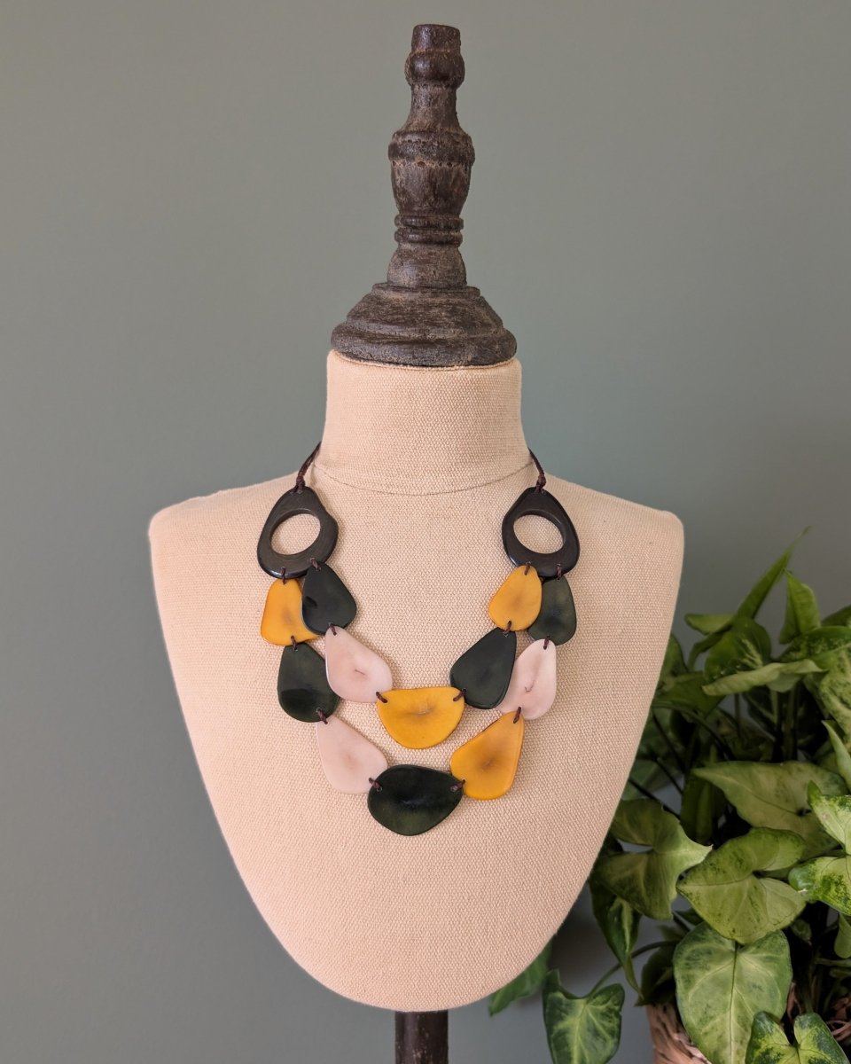 ANNIE — Handmade Tagua Statement Necklace - The Happy Elephant - Tagua Jewellery