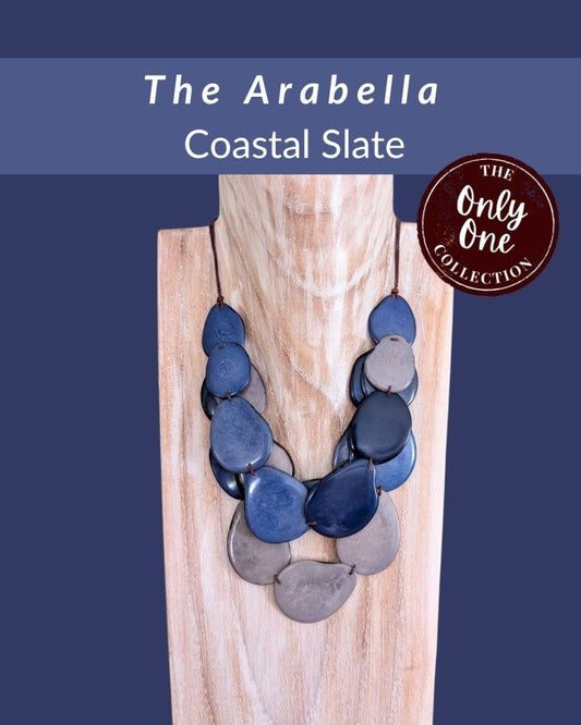 ARABELLA — Handmade Tagua Statement Necklace — 'Only One' - The Happy Elephant - Tagua Jewellery