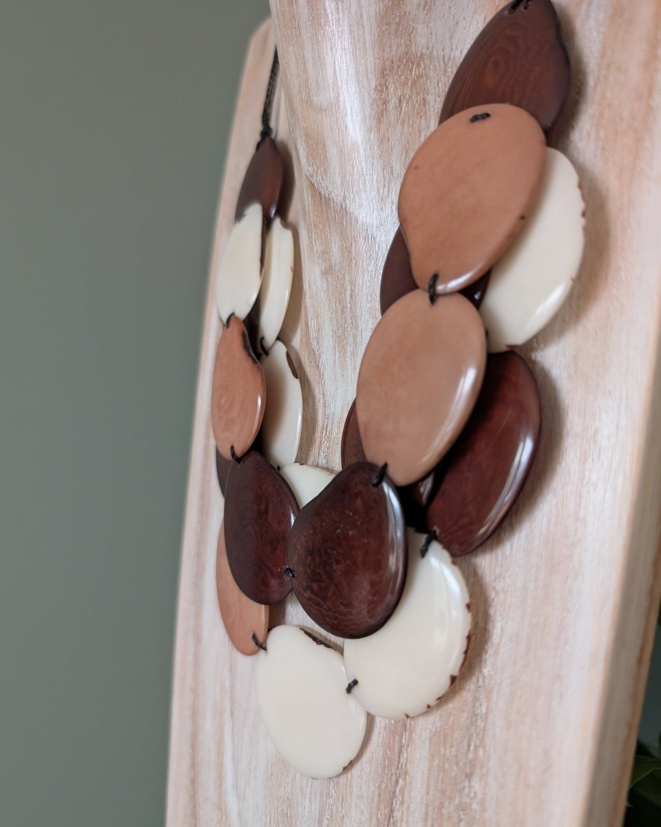 ARABELLA — Handmade Tagua Statement Necklace — 'Only One' - The Happy Elephant - Tagua Jewellery