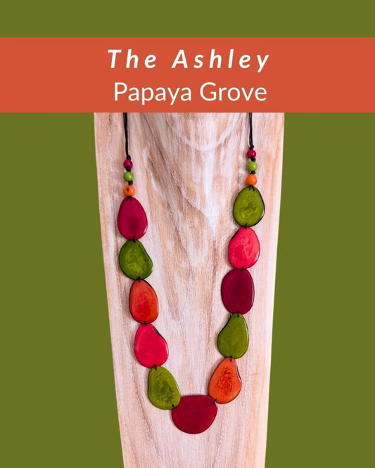 ASHLEY — Botanical Artisan Necklace - The Happy Elephant - Tagua Jewellery