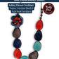 ASHLEY FLOWER JEWELLERY SET — Handmade Tagua Statement Necklace — 'Only One' - The Happy Elephant - Tagua Jewellery