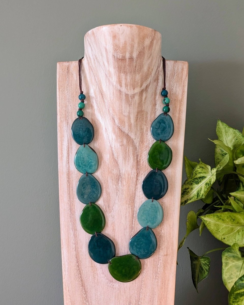 ASHLEY — Handmade Tagua Statement Necklace - The Happy Elephant - Tagua Jewellery