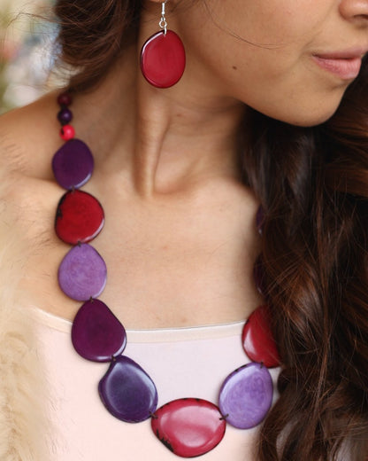 ASHLEY — Handmade Tagua Statement Necklace - The Happy Elephant - Tagua Jewellery