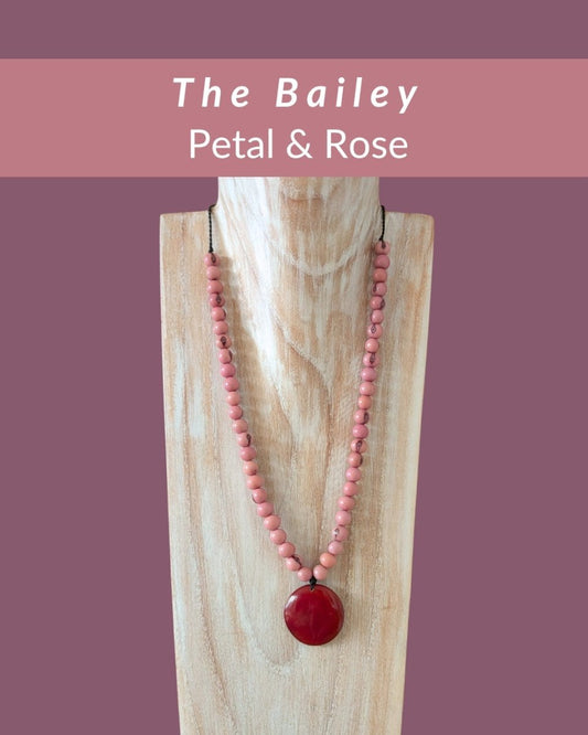 BAILEY — Botanical Artisan Necklace - The Happy Elephant - Tagua Jewellery