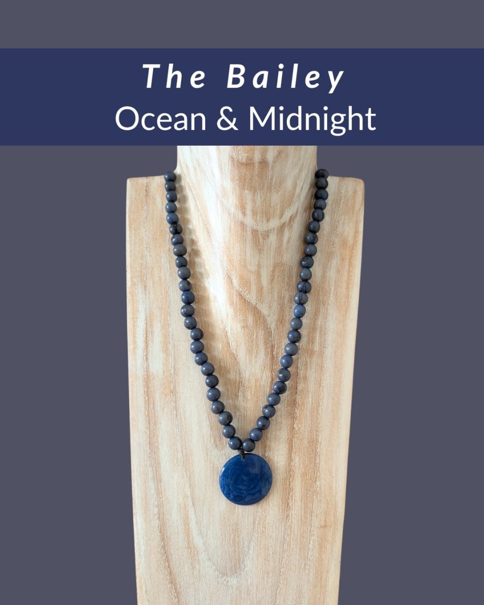 BAILEY — Botanical Artisan Necklace - The Happy Elephant - Tagua Jewellery