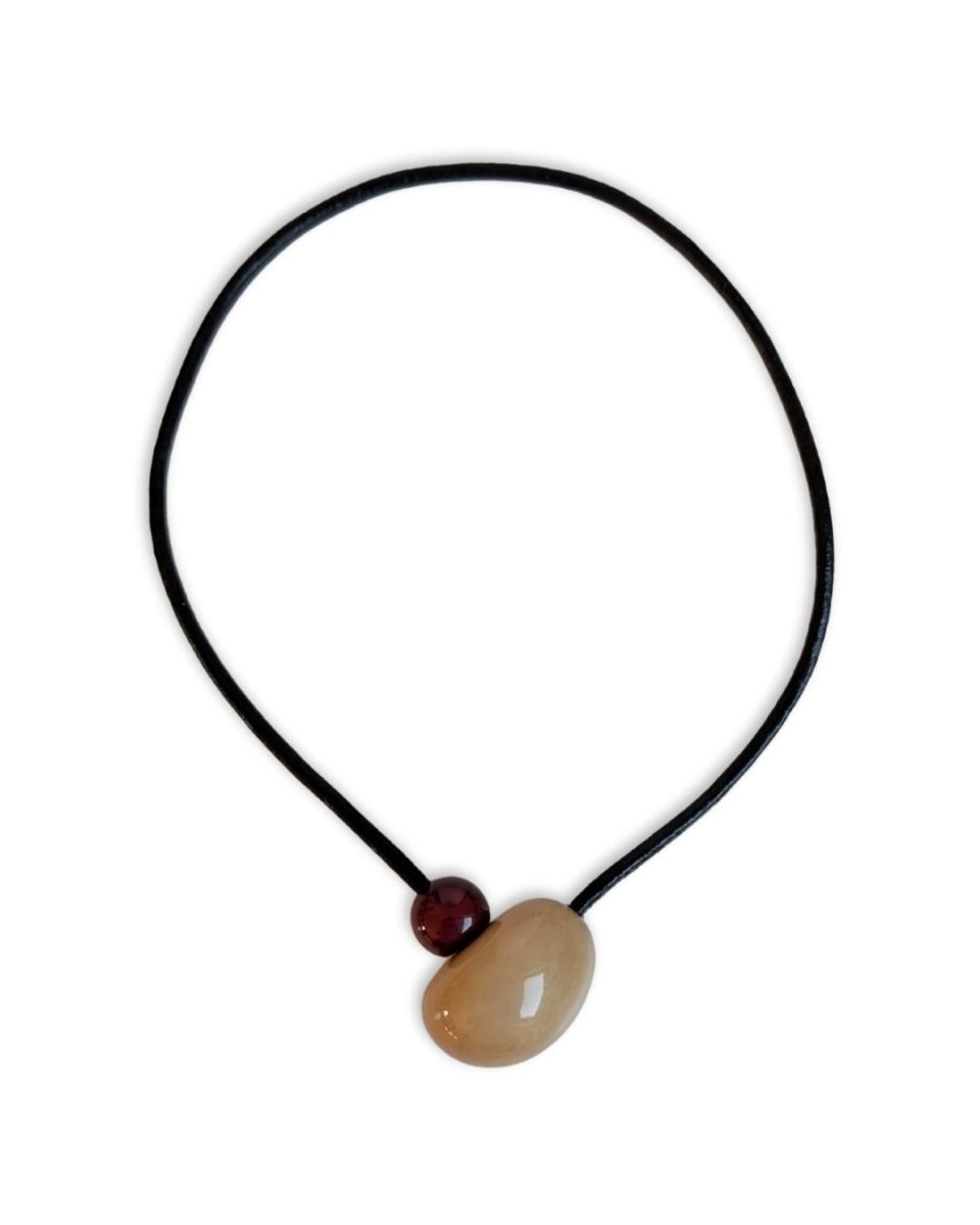 BEACH — Handmade Tagua Statement Magnetic Necklace - The Happy Elephant - Tagua Jewellery