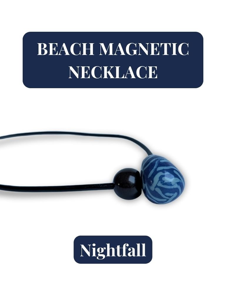 BEACH — Handmade Tagua Statement Magnetic Necklace — 'Only One' - The Happy Elephant - Tagua Jewellery