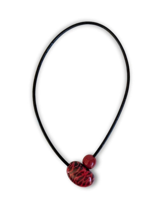 BEACH — Handmade Tagua Statement Magnetic Necklace — 'Only One' - The Happy Elephant - Tagua Jewellery