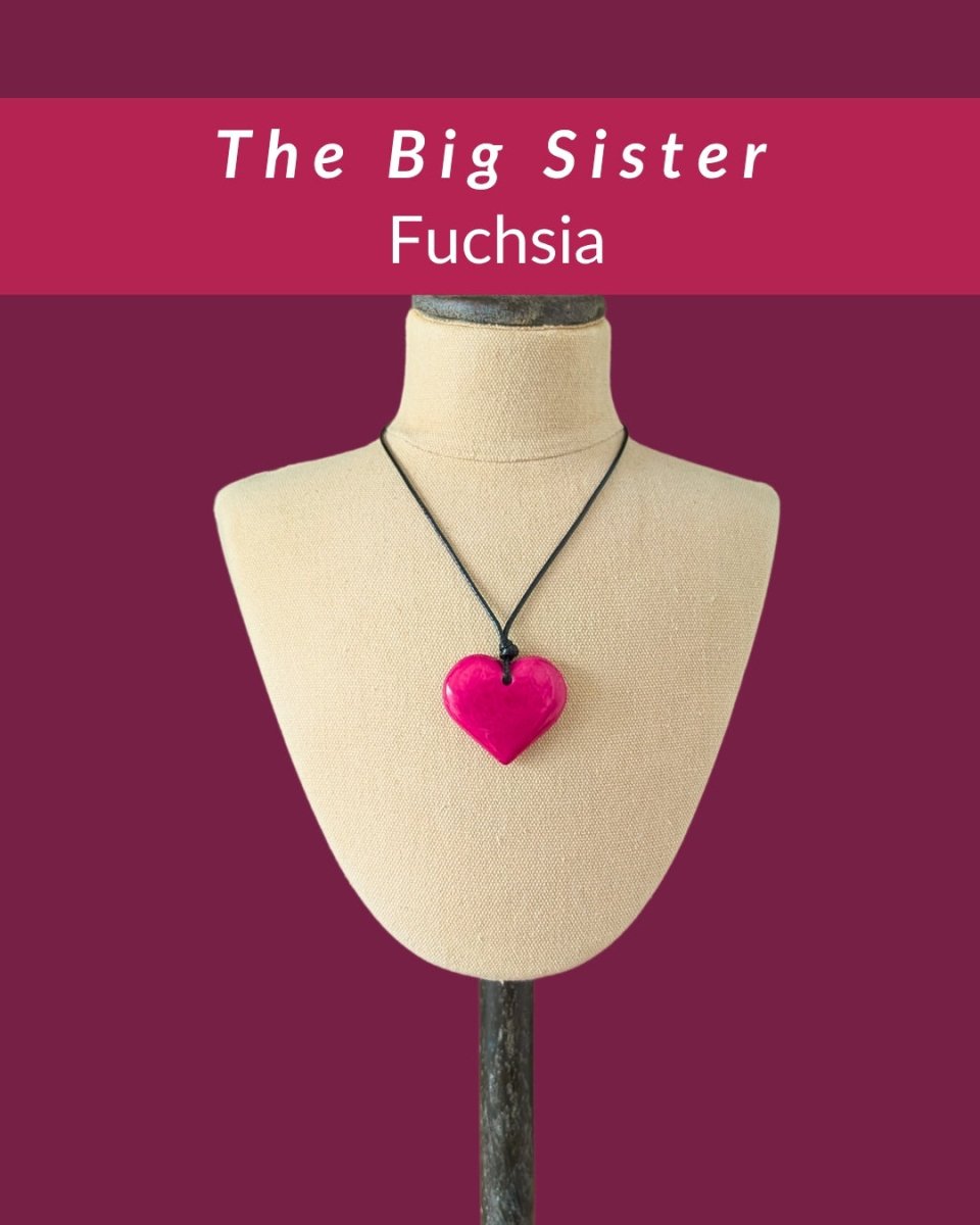BIG SISTER — Botanical Artisan Pendant Necklace - The Happy Elephant - Tagua Jewellery