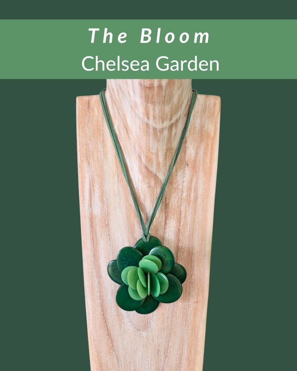BLOOM — Handmade Tagua Statement Necklace - The Happy Elephant - Tagua Jewellery