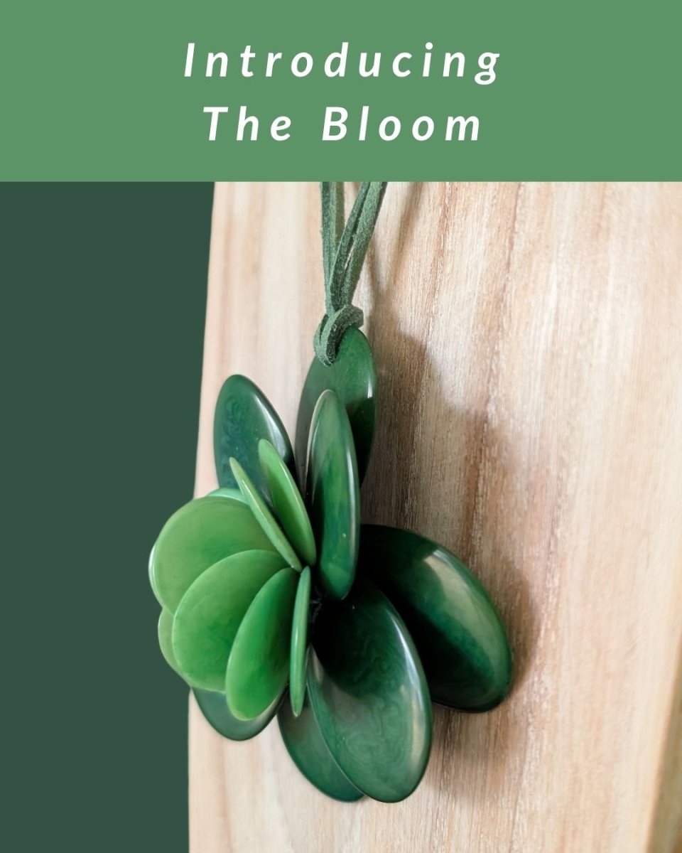 BLOOM — Handmade Tagua Statement Necklace - The Happy Elephant - Tagua Jewellery