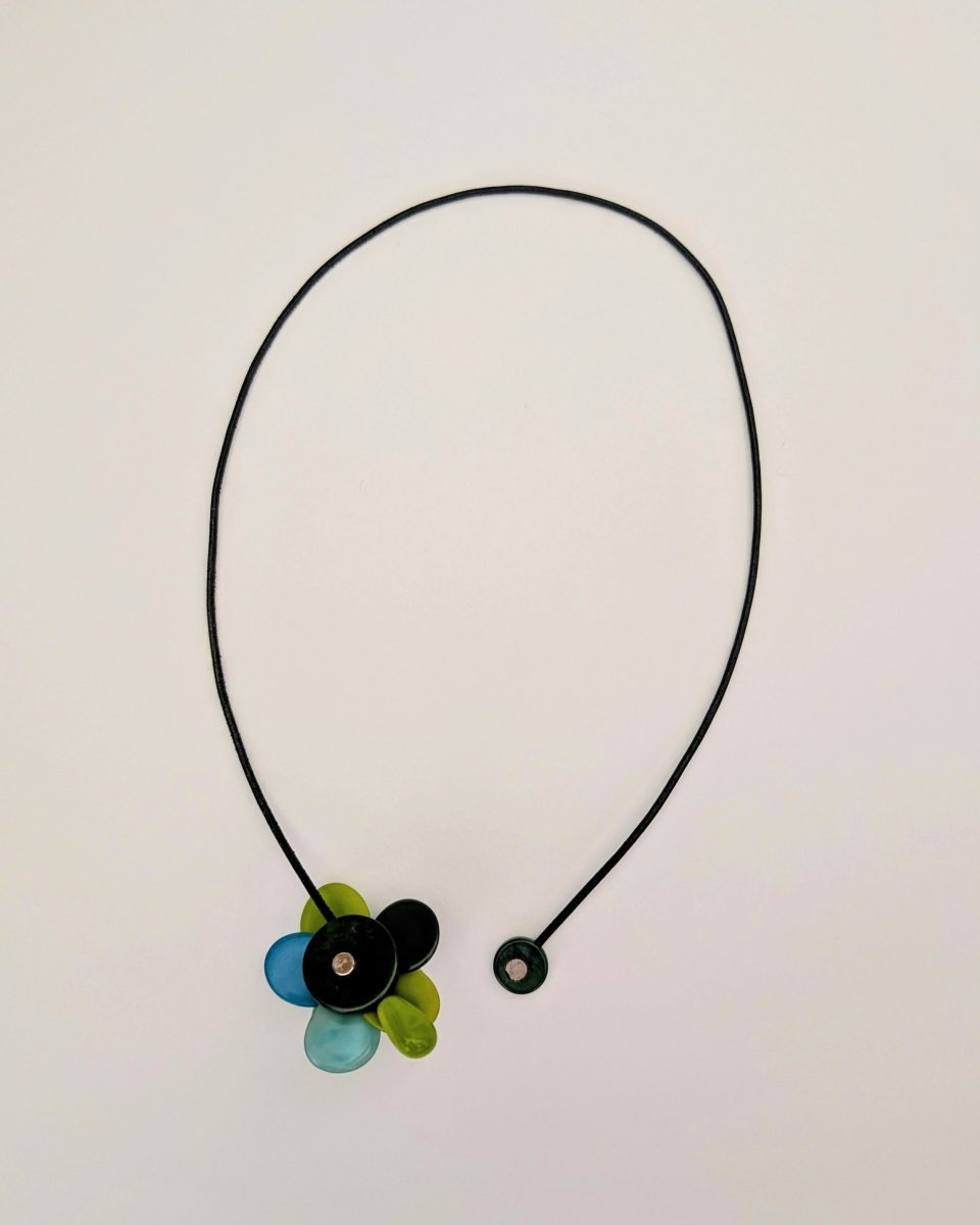 BLOSSOM — Handmade Tagua Statement Magnetic Necklace - The Happy Elephant - Tagua Jewellery
