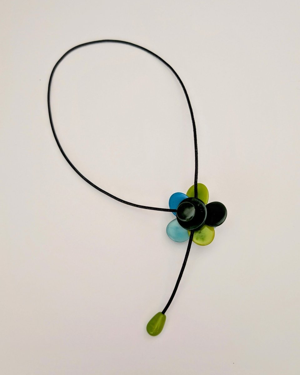 BLOSSOM — Handmade Tagua Statement Magnetic Necklace - The Happy Elephant - Tagua Jewellery
