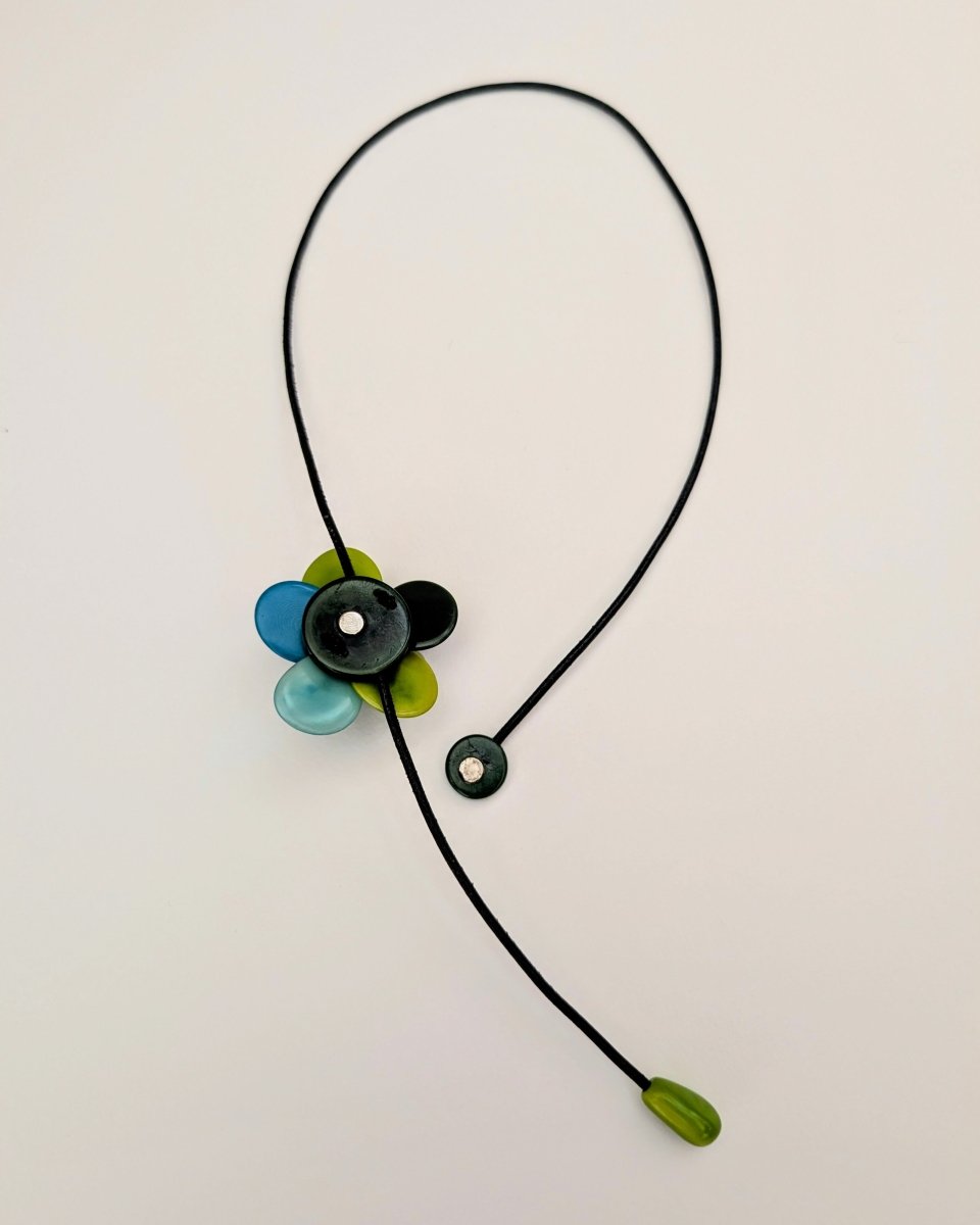 BLOSSOM — Handmade Tagua Statement Magnetic Necklace - The Happy Elephant - Tagua Jewellery