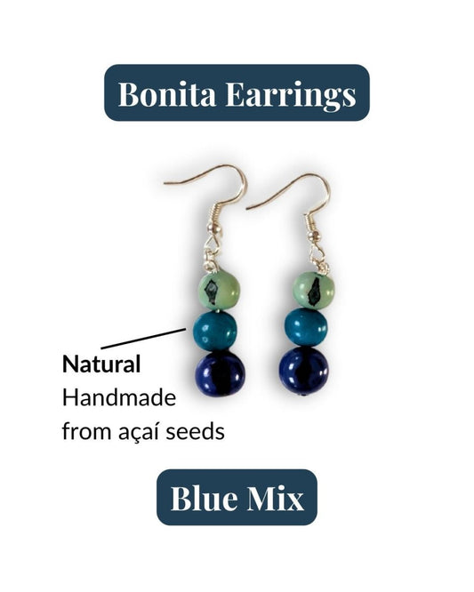BONITA — Handmade Acai Seed Earrings - The Happy Elephant - Tagua Jewellery