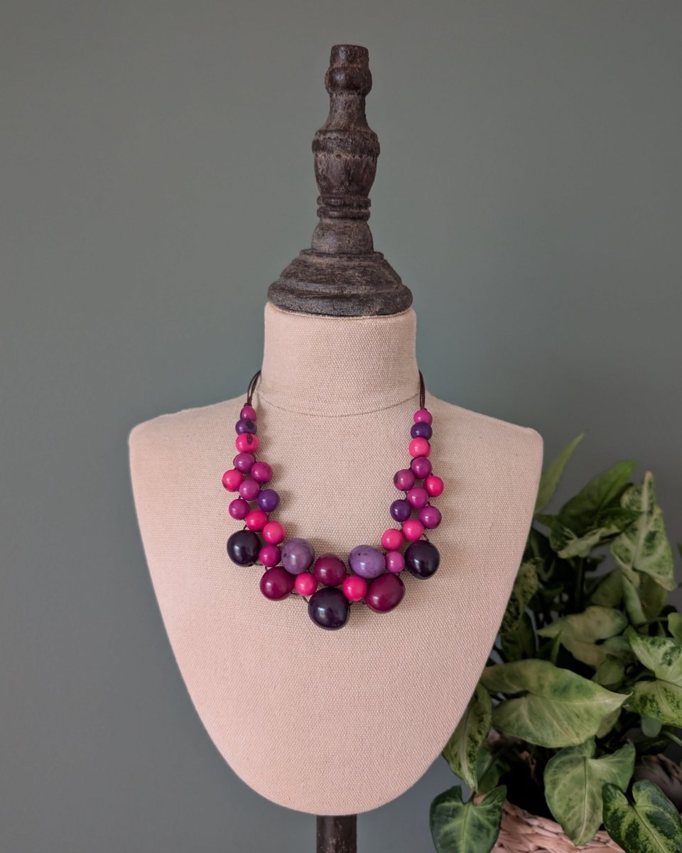 BONITA — Handmade Acai Seed Necklace - The Happy Elephant - Tagua Jewellery