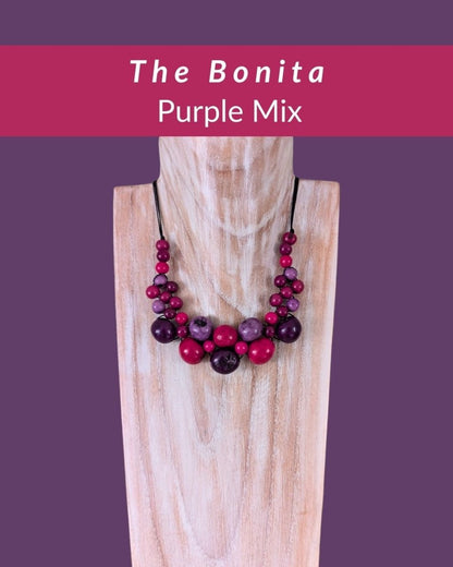 BONITA — Handmade Acai Seed Necklace - The Happy Elephant - Tagua Jewellery