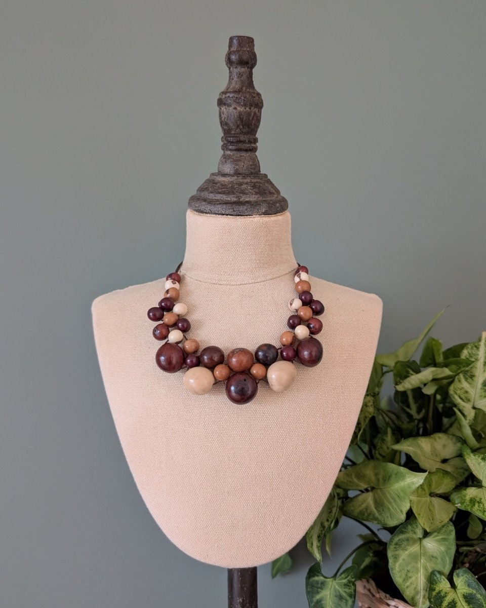 BONITA — Handmade Acai Seed Necklace - The Happy Elephant - Tagua Jewellery