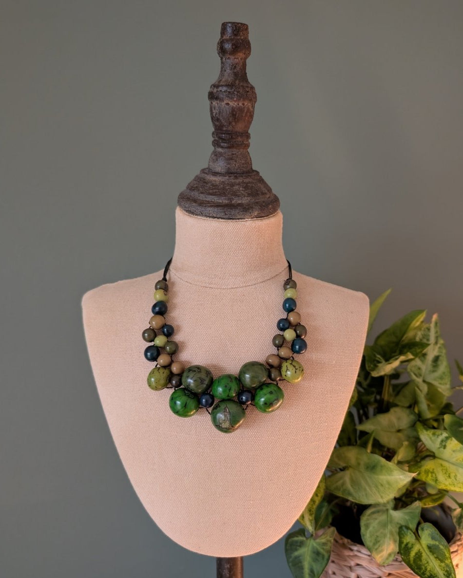 BONITA — Handmade Acai Seed Necklace - The Happy Elephant - Tagua Jewellery