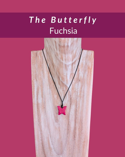 BUTTERFLY — Botanical Artisan Pendant Necklace — 'Only One' - The Happy Elephant - Tagua Jewellery