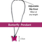 BUTTERFLY — Botanical Artisan Pendant Necklace — 'Only One' - The Happy Elephant - Tagua Jewellery