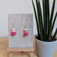 CAIRN — Handmade Tagua Earrings White, Pink, Fuchsia Tagua Cairn Handmade Earrings - The Happy Elephant - Tagua Jewellery
