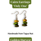 CAIRN — Handmade Tagua Earrings — 'Only One' - The Happy Elephant - Tagua Jewellery