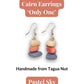 CAIRN — Handmade Tagua Earrings — 'Only One' - The Happy Elephant - Tagua Jewellery