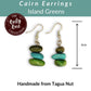 CAIRN — Handmade Tagua Earrings — 'Only One' - The Happy Elephant - Tagua Jewellery