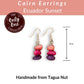 CAIRN — Handmade Tagua Earrings — 'Only One' - The Happy Elephant - Tagua Jewellery