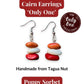 CAIRN — Handmade Tagua Earrings — 'Only One' - The Happy Elephant - Tagua Jewellery