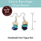 CAIRN — Handmade Tagua Earrings — 'Only One' - The Happy Elephant - Tagua Jewellery