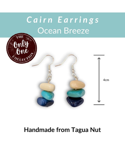 CAIRN — Handmade Tagua Earrings — 'Only One' - The Happy Elephant - Tagua Jewellery