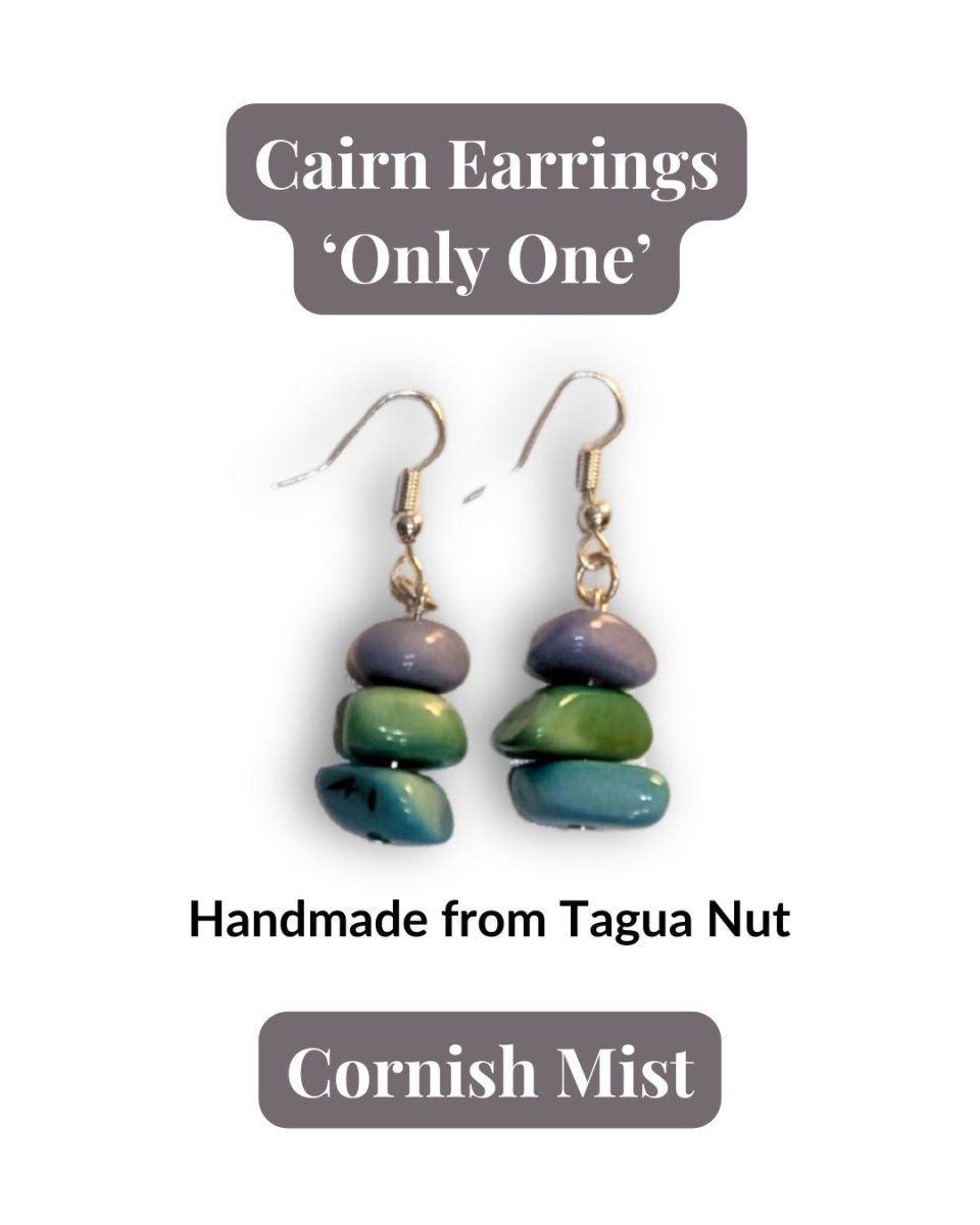 CAIRN — Handmade Tagua Earrings — 'Only One' - The Happy Elephant - Tagua Jewellery