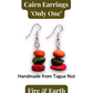 CAIRN — Handmade Tagua Earrings — 'Only One' - The Happy Elephant - Tagua Jewellery