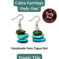 CAIRN — Handmade Tagua Earrings — 'Only One' - The Happy Elephant - Tagua Jewellery