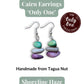 CAIRN — Handmade Tagua Earrings — 'Only One' - The Happy Elephant - Tagua Jewellery
