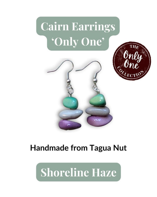 CAIRN — Handmade Tagua Earrings — 'Only One' - The Happy Elephant - Tagua Jewellery